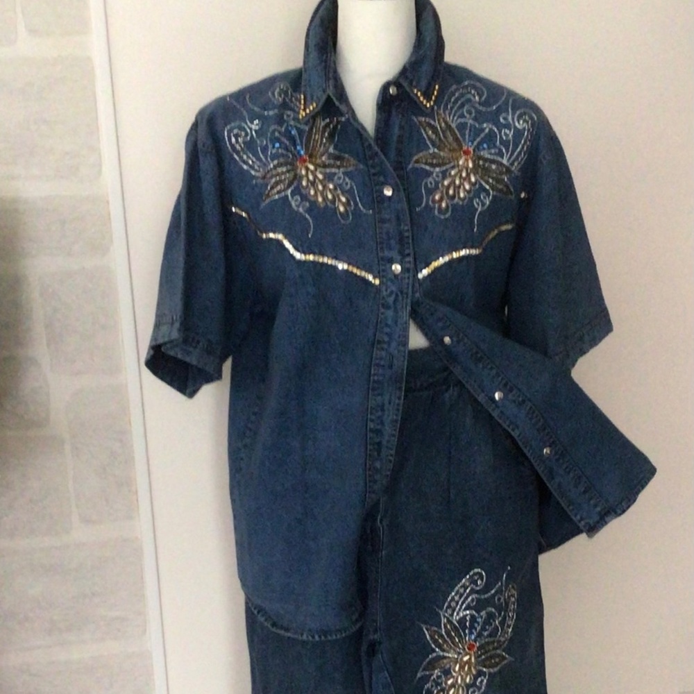 Two-piece jeans set